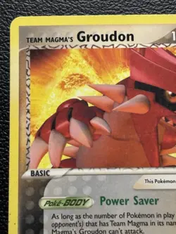 Pokemon TCG Team Magma's Groudon 9/95 Team Magma VS Team Aqua Non Holo Rare - MP - Image 3