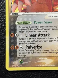 Pokemon TCG Team Magma's Groudon 9/95 Team Magma VS Team Aqua Non Holo Rare - MP - Image 4