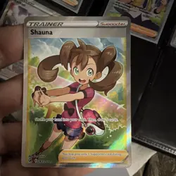 Pokemon Shauna 263/264 Fusion Strike Trainer Supporter Ultra Rare Full Art Holo - Image 1