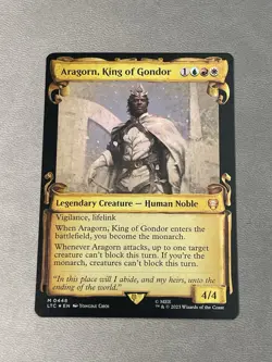 Aragorn, King of Gondor (Showcase Scrolls) Lord of the Rings 448 Foil NM - Image 1