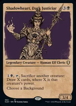 SHOWCASE SHADOWHEART, DARK JUSTICIAR NM! *BATTLE FOR BALDUR'S GATE* - Image 1