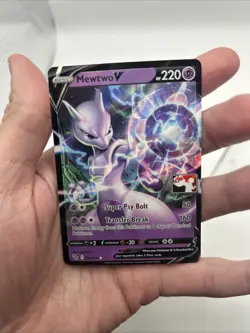 030/078 Mewtwo V Prize Pack Series Stamped Play Pokemon TCG GO - Image 3