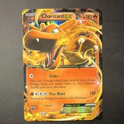Pokemon Charizard EX Ultra Rare Holo 180HP XY Flashfire 11/106 2014 - Image 2