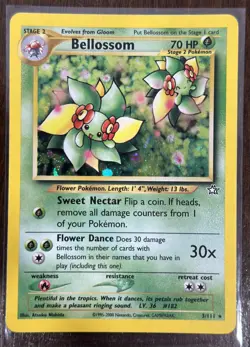 Bellossom 03/111 Holo Unlimited Rare 2000 Pokemon TCG Neo Genesis LP FREE SHIP - Image 2