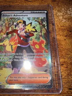Pokemon TCG Destined Rivals Ethan's Adventure 236/182 Special Illustration Rare - Image 3