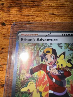Pokemon TCG Destined Rivals Ethan's Adventure 236/182 Special Illustration Rare - Image 5
