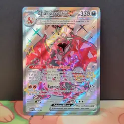 Charizard ex 074 Black Star Promo Paldean Fates Scarlet And Violet Pokemon - Image 1