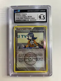 Pokemon League Great Encounters Felicity's Drawing Cross Holo 98/106 CGC 9.5 - Image 1