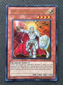 Yugioh Jain, Lightsworn Paladin Unlimited Edition Ultra Rare RYMP-EN100 LP - Image 1
