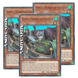 3x DONPA, MARKSMAN FUR HIRE • Super R • DASA EN014 • 1Ed • YUGIOH! • ANDYCARDS - Image 1