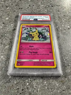 Pokemon TCG Cards Mimikyu SM163 Black Star Promo Holo PSA 9 * SWIRL * - Image 1
