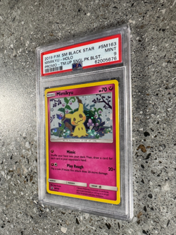 Pokemon TCG Cards Mimikyu SM163 Black Star Promo Holo PSA 9 * SWIRL * - Image 5