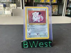 Clefairy LP Base Set Shadowless 005/102 Holo Rare Pokemon Card - Image 1