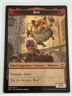 Boo 10 Token Card MTG D&D Forgotten Realms 2021 Mint - 9.0 + Non Foil - Image 2