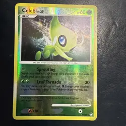 Pokemon Celebi 7/123 Diamond & Pearl Mysterious Treasures Holo Rare Card HP - Image 1