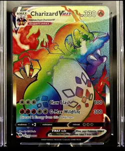 Pokemon Charizard VMAX Secret Rare Full Art Holo Champions Path 74/73 330 HP - Image 1