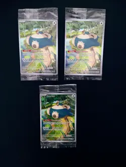 Pokemon TCG Snorlax 151 ETB Elite Trainer Promo 051 Sealed Lot of 3 - Image 1
