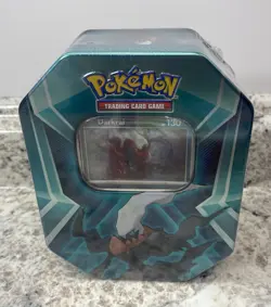 Pokemon TCG Darkrai Triple Whammy Collector’s Tin Factory Sealed - Image 1