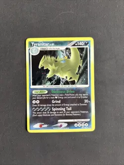 Pokemon TCG Tyranitar 30/100 D&P Stormfront Holo Exclusive Cosmos Rare - LP+ - Image 1