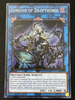 Gorgon of Zilofthonia DUAD-EN050 Secret Rare Duelist's Advance NM 1st Ed YUGIOH - Image 1