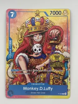 Monkey.D.Luffy (2nd Anniversary Stamped Promo) P-043 One Piece English - Image 1
