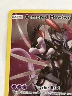 Armored Mewtwo SM228 Sm Holo Pokemon TCG Amazing One Of A Kind Card! - Image 2