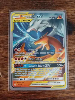 Reshiram & Charizard GX 20/214 Unbroken Bonds 2019 WORLD CHAMPIONSHIP Pokemon - Image 1
