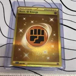 Pokemon Basic Fighting Energy Secret Rare Foil SV01 Base Set 258/198 English - Image 1