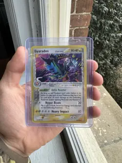 Pokemon 2006 TCG Gyarados EX Holon Phantoms Reverse Holo Rare 8/110 - Image 1