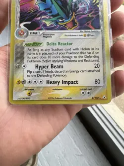 Pokemon 2006 TCG Gyarados EX Holon Phantoms Reverse Holo Rare 8/110 - Image 4