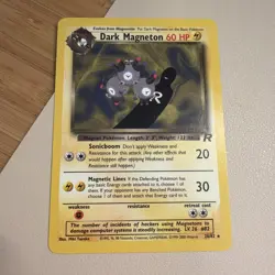 NM LP Dark Magneton 28/82 Team Rocket Regular Non Holo Rare Vintage Card Pokemon - Image 1