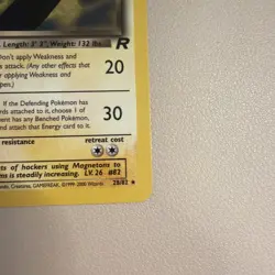 NM LP Dark Magneton 28/82 Team Rocket Regular Non Holo Rare Vintage Card Pokemon - Image 3