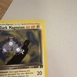 NM LP Dark Magneton 28/82 Team Rocket Regular Non Holo Rare Vintage Card Pokemon - Image 4