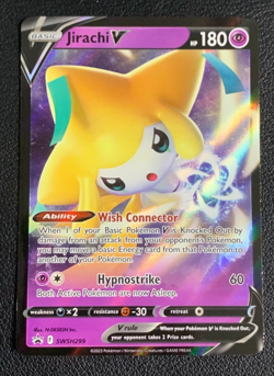 Jirachi V SWSH299 Sword & Shield Black Star Promo Holo Rare Pokemon TCG Card NM - Image 1