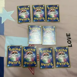 "Custom-made"Non Texture*Japanese Pikachu Poncho Set 9Pcs" Display Fan Art cards - Image 2