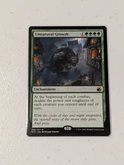 MTG Unnatural Growth - Innistrad Remastered NM - Image 1
