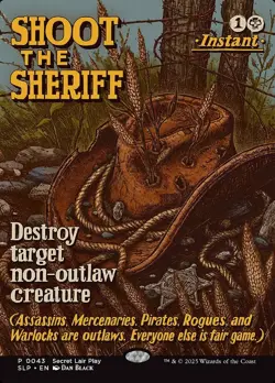 Shoot the Sheriff - MTG SLP Secret Lair Showdown - NM/MINT - Image 1