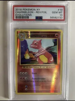 2016 POKEMON XY EVOLUTIONS CHARMANDER #9AND CHARMELEON #10 PSA 10 - Image 2