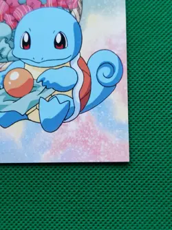 Pikachu Squirtle Pokemon Postcard Blue Version No.023 Nintendo Japan F/S - Image 4