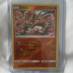 Pokemon Entei SM-Lost Thunder 47/214 Reverse Holo - Image 1