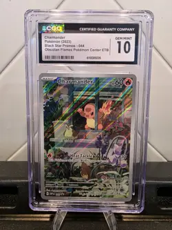 2023 POKEMON OBSIDIAN FLAMES POKEMON CENTER ETB PROMO SVP #044 CHARMANDER CGC 10 - Image 2