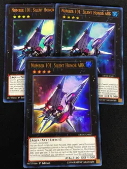 YUGIOH NUMBER 101 SILENT HONOR ARK DUDE-EN017 1ST ULTRA X3 (NM) - Image 1