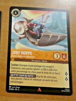 LORCANA TRADING CARD GAME DISNEY CHAPITRE 6 CARTE RARE JUDY HOPPS 15/204 FR MINT - Image 1