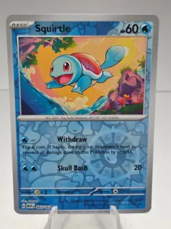 Squirtle Reverse Holo 007/165 Scarlet & Violet 151 Pokemon Card - Image 1