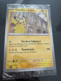 Pikachu At The Museum Oversize Promo Card #pokemon #pikachu #promo - Image 1