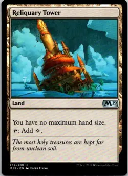 MTG Magic The Gathering Reliquary Tower M19 Played See Scan - Image 1