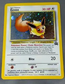 Lightly Plated Eevee Holo WotC Promo 11 Vintage Pokemon TCG Pokemon League Prize - Image 1