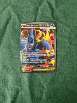 Pokemon TCG Phantasmal Flames Mega Heracross EX Special Illustration Rare 108/94 - Image 1