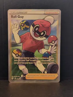 Ball Guy Full Art 065/072 Shining Fates Ultra Rare Pokemon Mint - Image 1