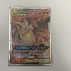 Pokemon Charizard & Braixen GX Cosmic Eclipse 22/236 Ultra Rare Holo 270 HP - Image 1